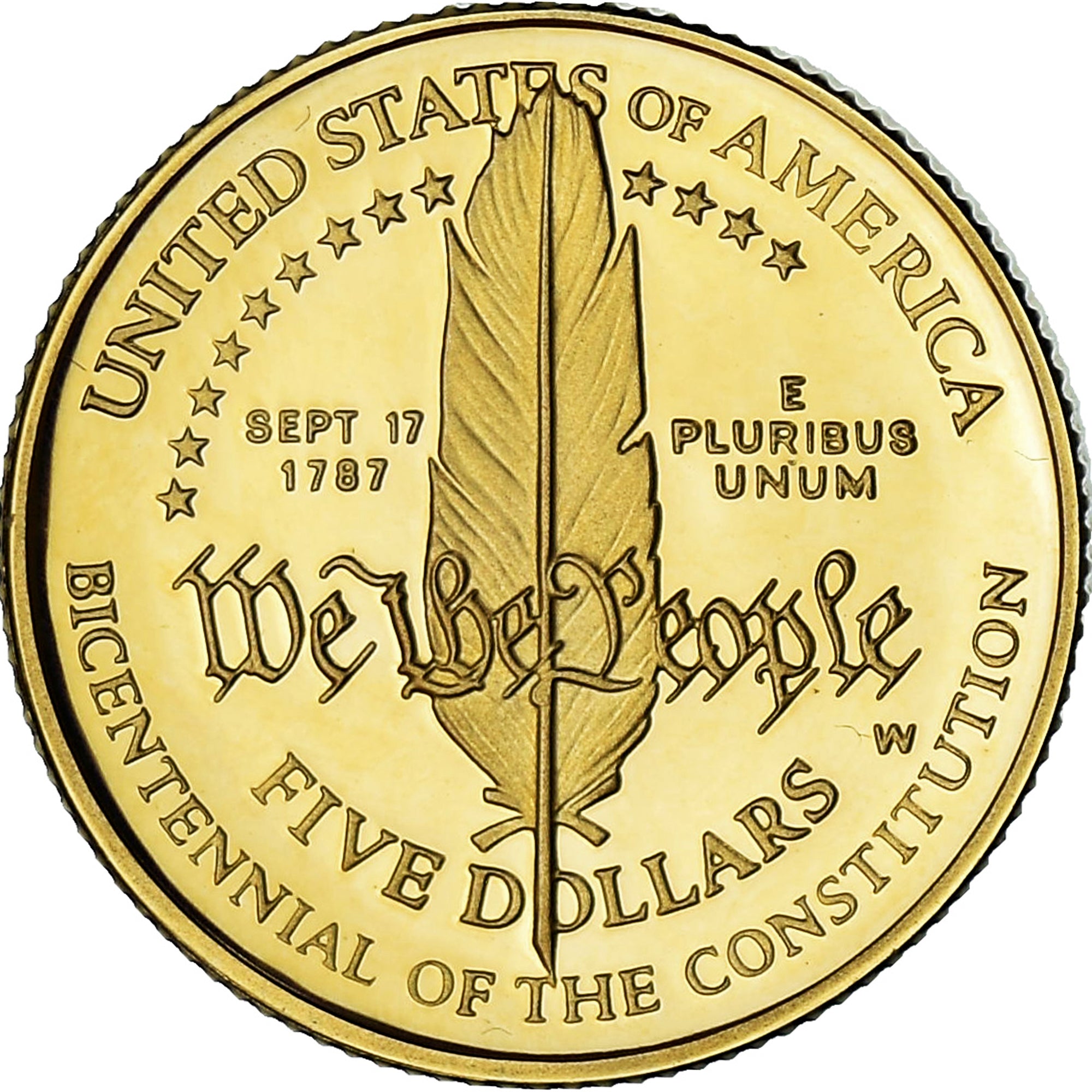 United States, Constitution Commemorative, 5 Dollars, 1987, West Point, Proof