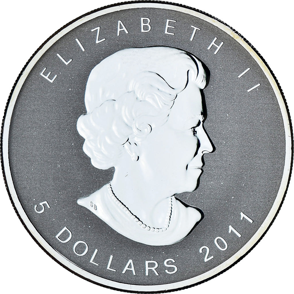 Coin, Canada, Elizabeth II, Maple Leaf, 5 dollars, 1 oz, 2011, Ottawa, Proof