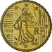 France, 10 Euro Cent, 1999, Paris, BE, MS(65-70), Brass, KM:1285