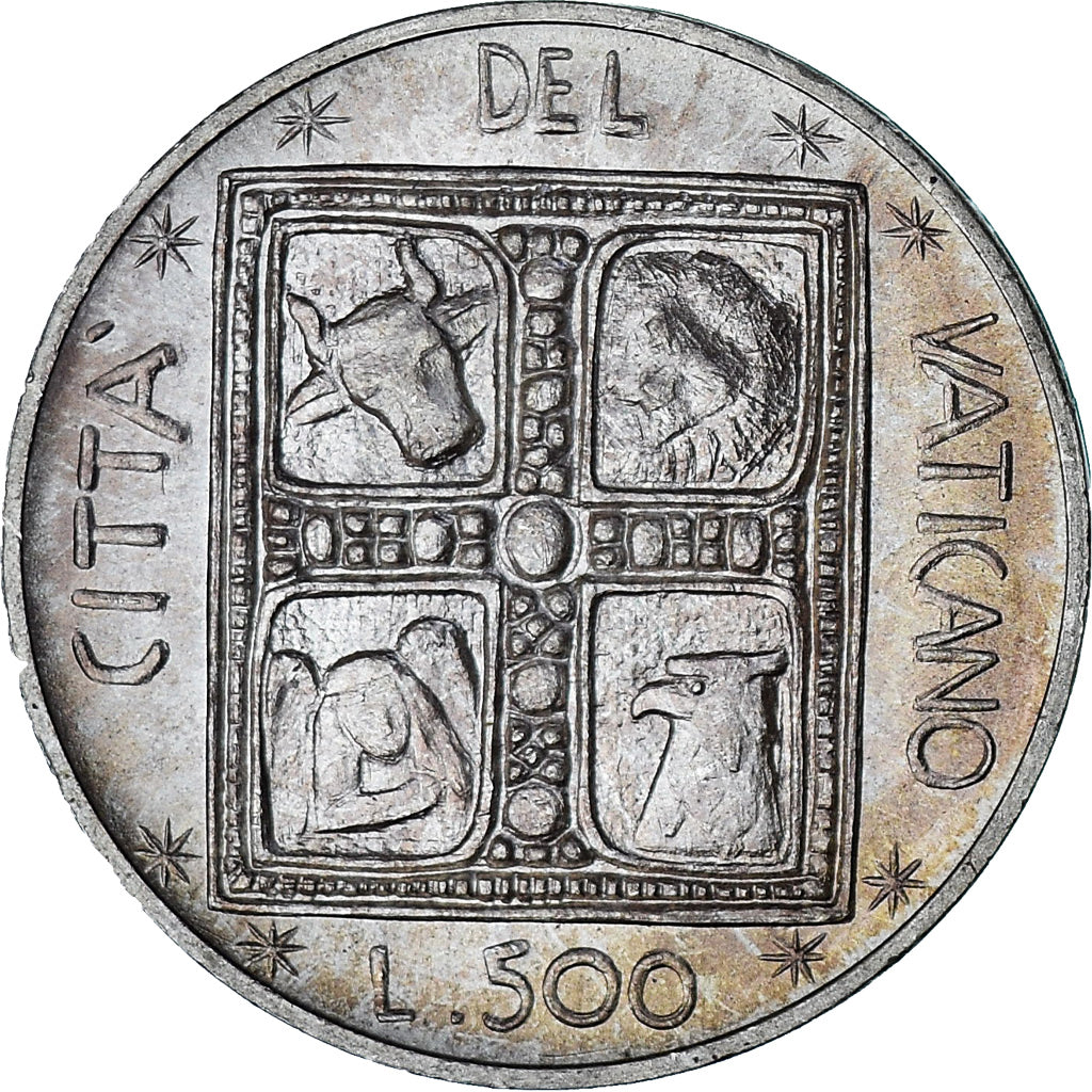 Vatikan, Paul VI, 500 Lire, 1977 - Anno XV, Roma, BU, UNZ+, Silber, KM:132