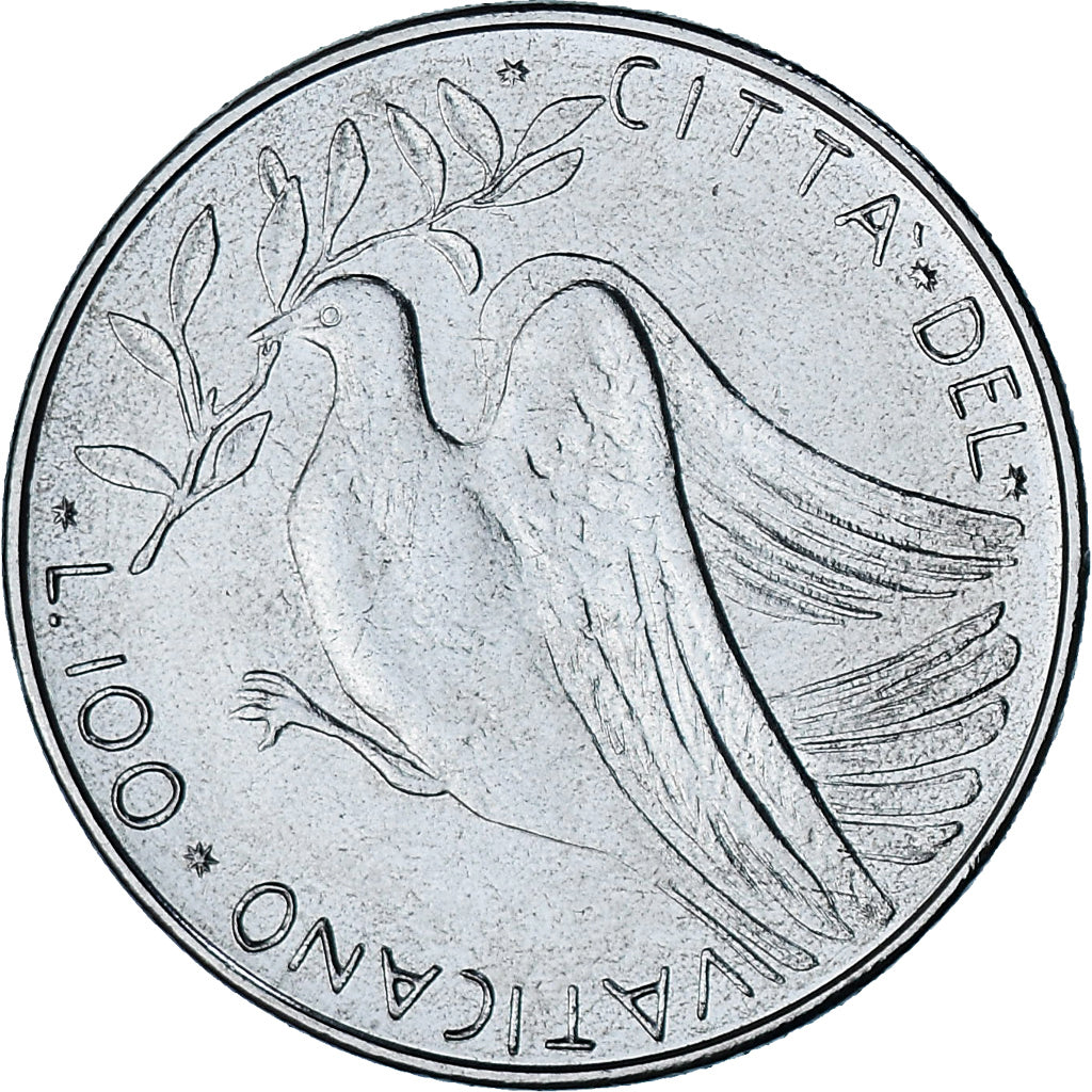Vatican, Paul VI, 100 Lire, 1977 - Anno XV, Roma, BU, MS(65-70), Silver, KM:122