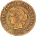 FRANCE, Cérès, Centime, 1875, Paris, KM #826.1, EF(40-45), Bronze, Gadoury #88,