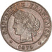 Moneda, Francia, Cérès, Centime, 1875, Bordeaux, EBC, Bronce, KM:826.2