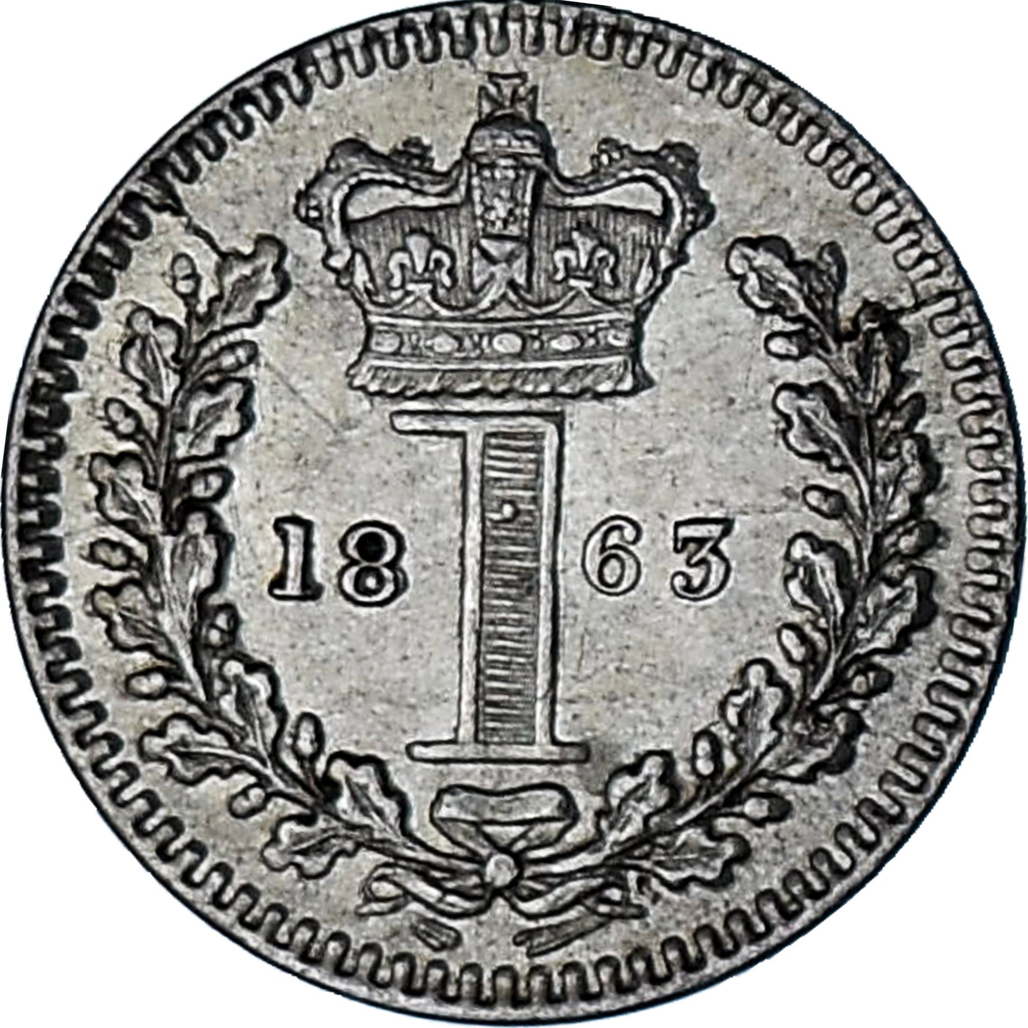 Regno Unito, Victoria, Maundy, Penny, 1863, London, SPL, Argento, KM:727