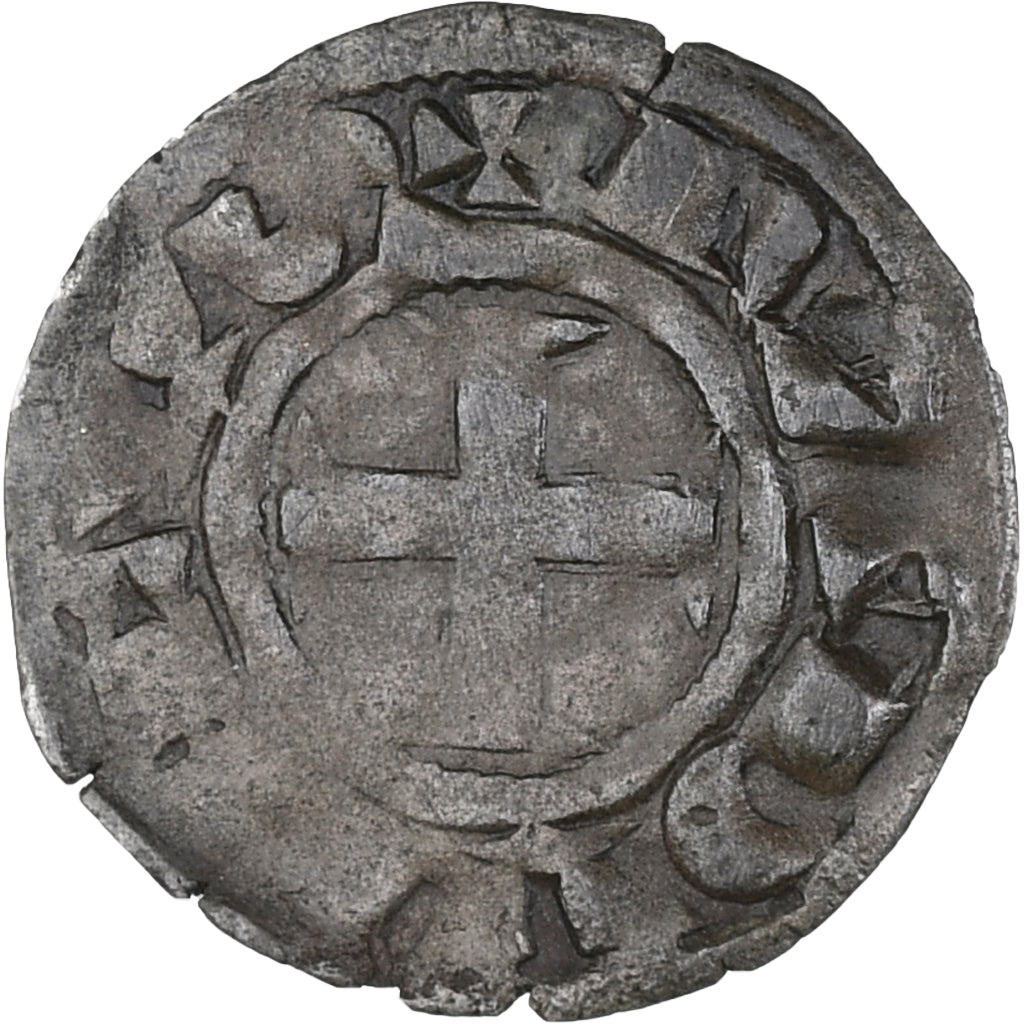 Francia, Seigneurie de Déols, Raoul VI, Denier, 1160-1176, Deols, BC+, Vellón