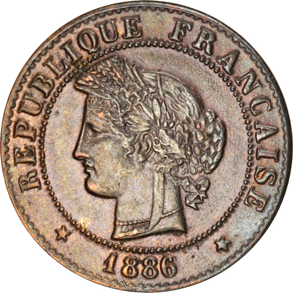 Coin, France, Cérès, Centime, 1886, Paris, AU(50-53), Bronze, KM:826.1