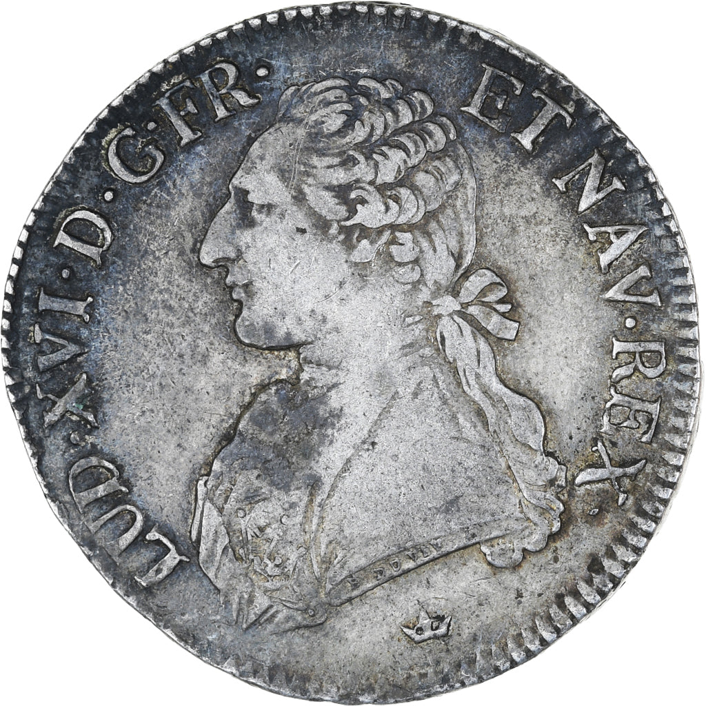 France, Louis XVI, Ecu aux branches d'olivier, 1785, Toulouse, TB+, Argent