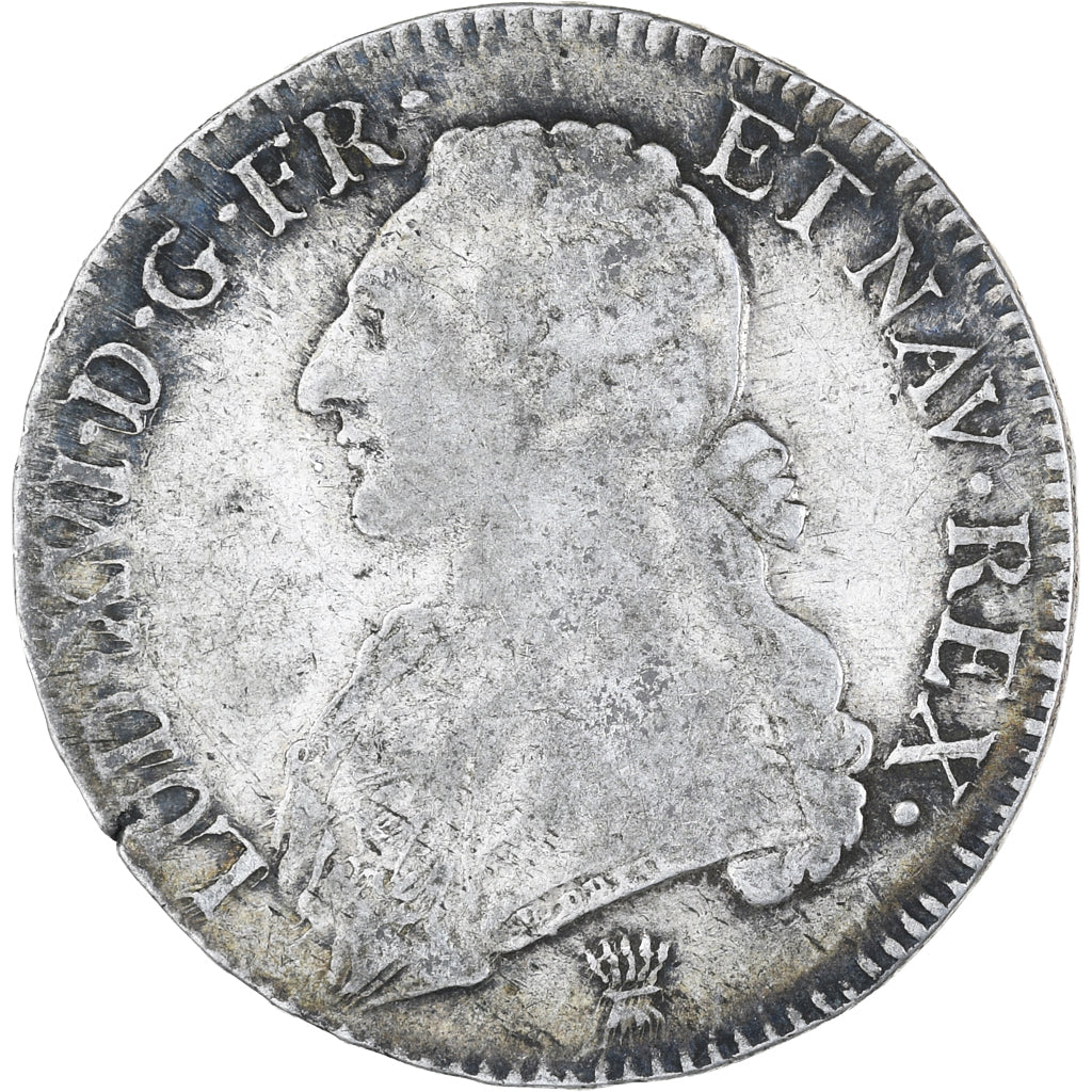 France, Louis XVI, Ecu aux branches d'olivier, 1778, Limoges, TB, Argent