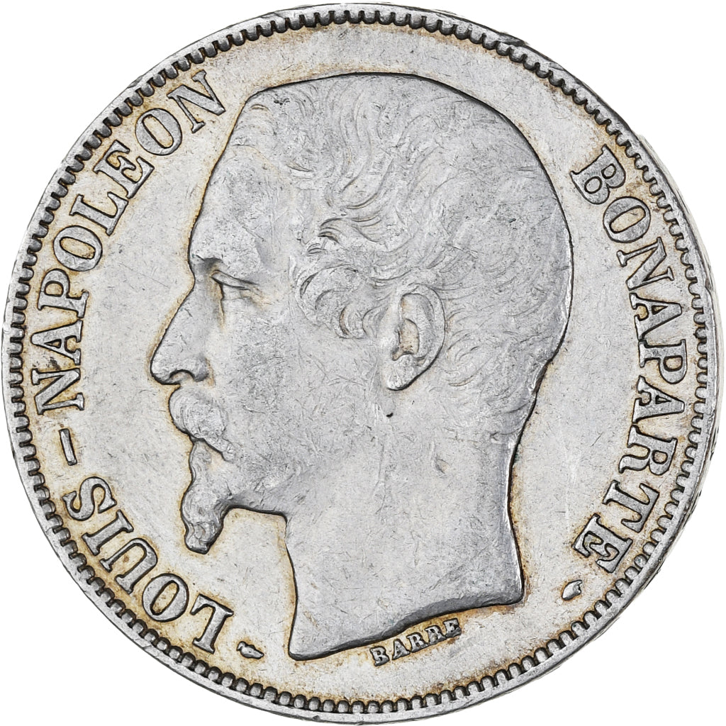 France, Louis-Napoléon Bonaparte, 5 Francs, 1852, Paris, VF(30-35), Silver