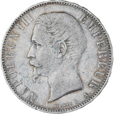 France, Napoleon III, 5 Francs, 1855, Paris, VF(30-35), Silver, KM:782.1