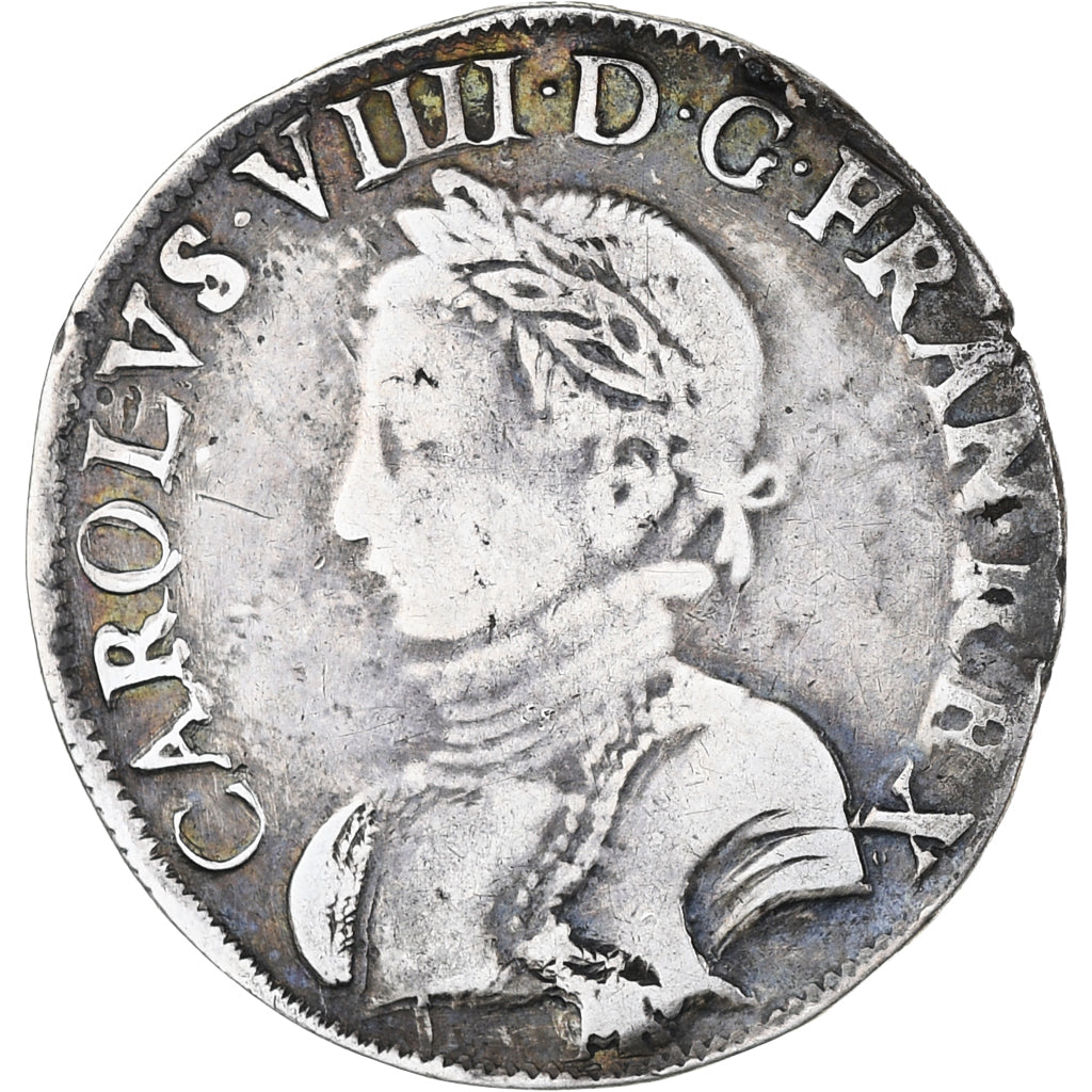 Francia, Charles IX, Teston, 1565, Toulouse, MB+, Argento, Gadoury:429