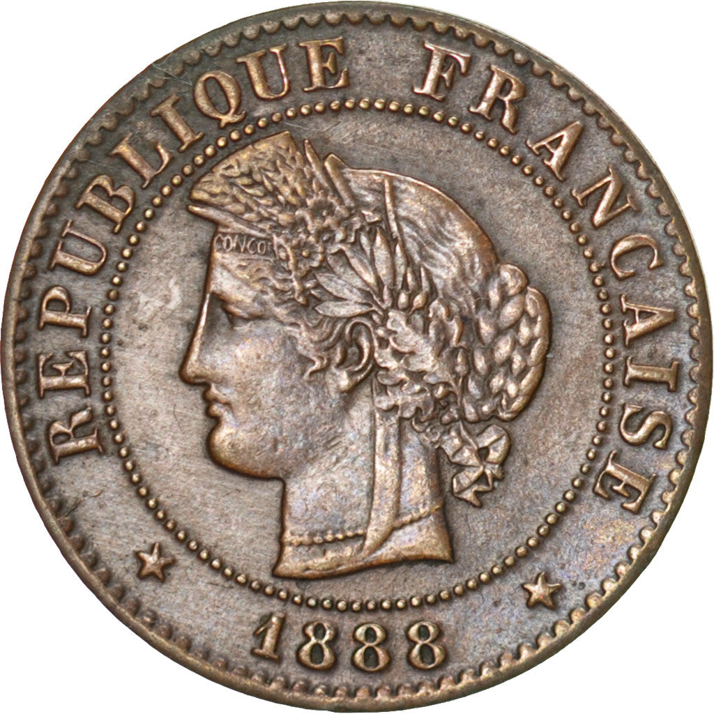 Coin, France, Cérès, Centime, 1888, Paris, AU(50-53), Bronze, KM:826.1