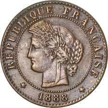 Coin, France, Cérès, Centime, 1888, Paris, AU(50-53), Bronze, KM:826.1