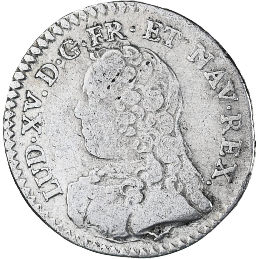 Francia, Louis XV, 1/20 Ecu aux branches d'olivier, 1730, Paris, MB+, Argento