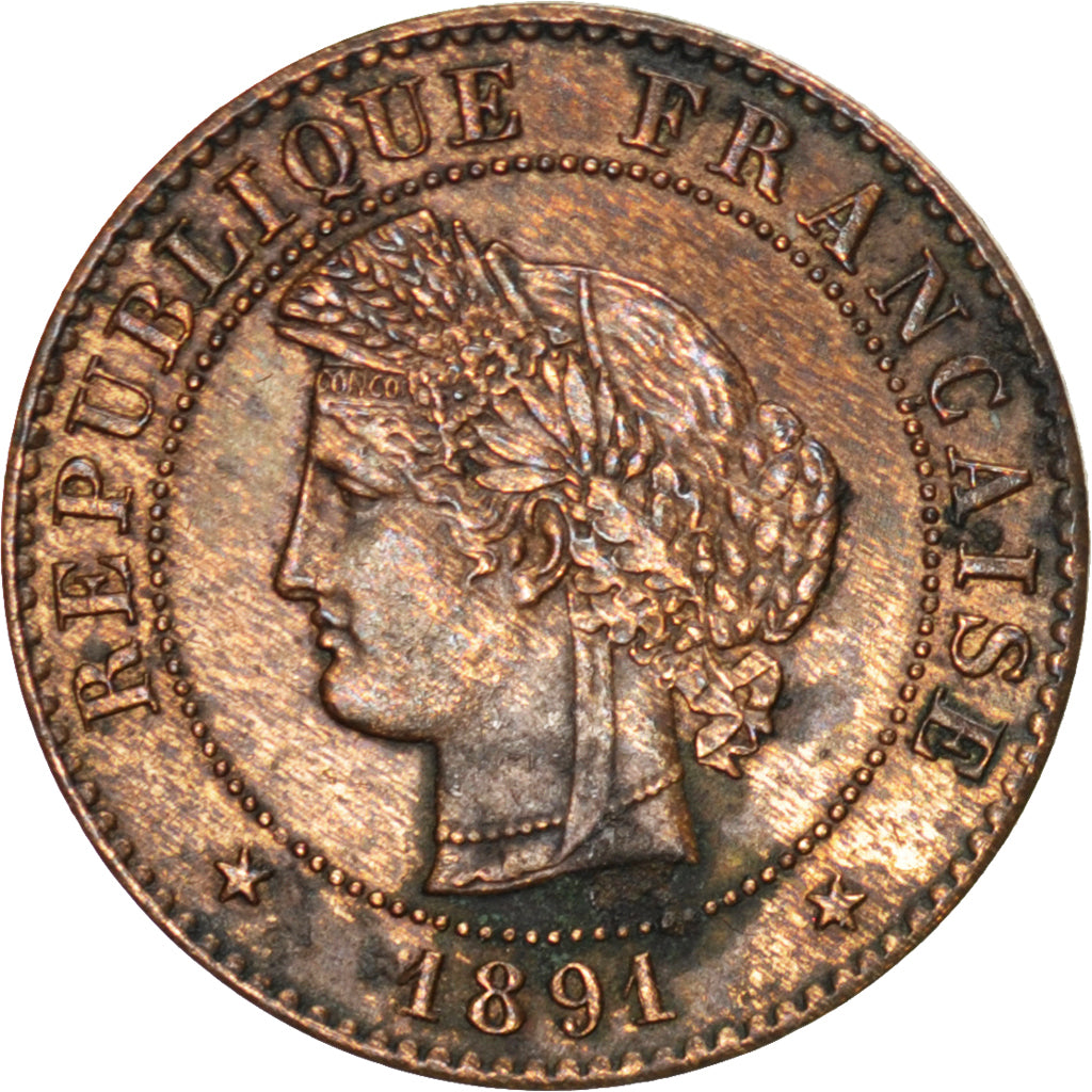 IIIème République, 1 Centime Cérès, 1891 A, Paris, Gadoury 88