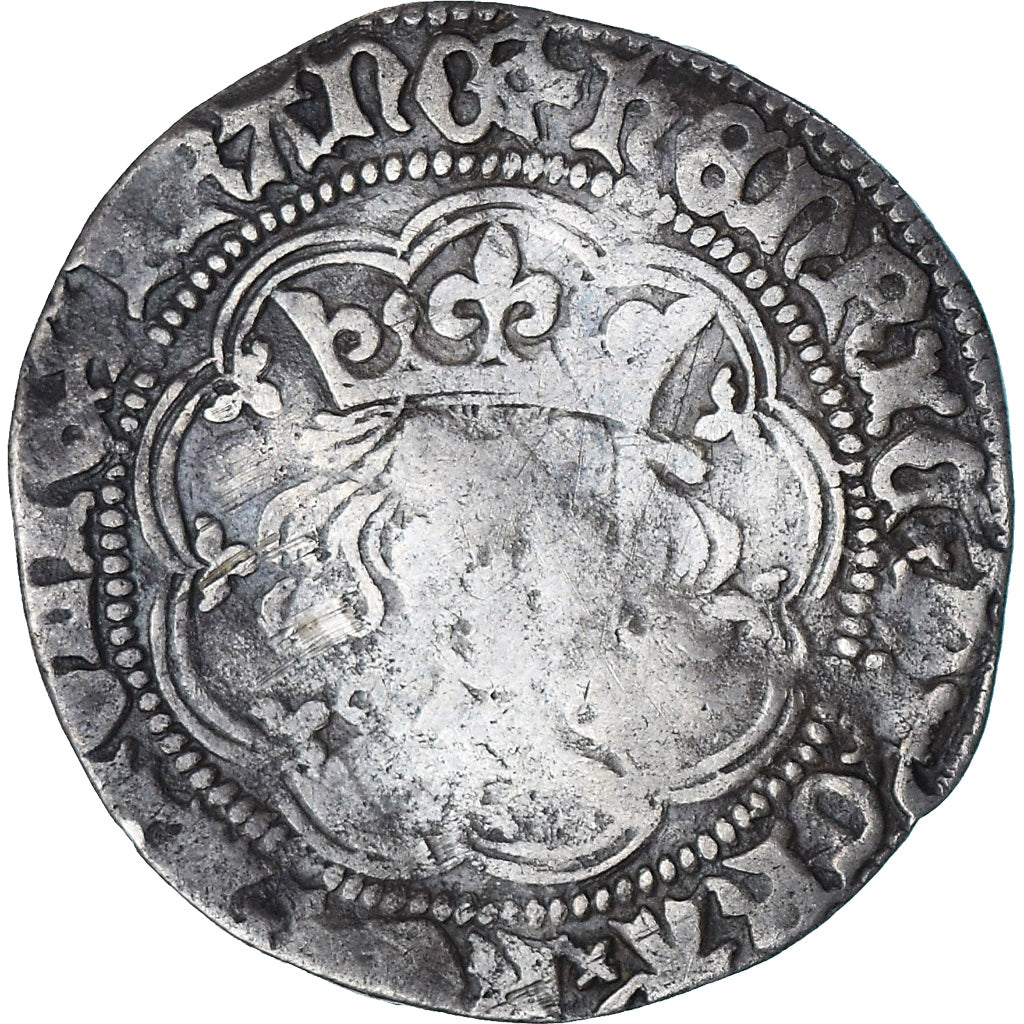 Großbritannien, Henry VI, Gros, 1422-1427, Calais, S+, Silber, Spink:1836