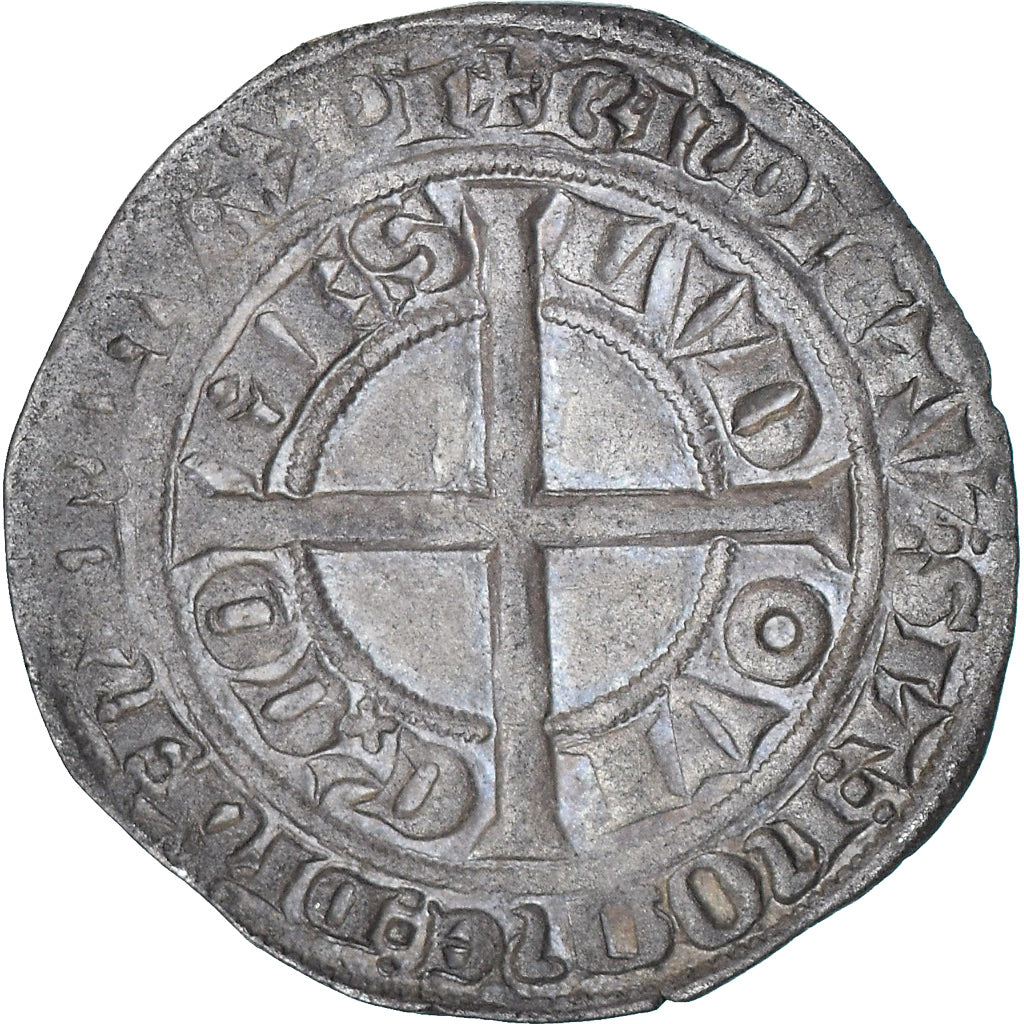 Frankreich, Flanders, Louis II de Mâle, Gros, SS+, Silber, Boudeau:2230