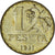Espanha, Rubia, Peseta, 1937, AU(55-58), Bronze-Alumínio, KM:755