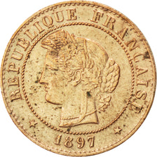 Coin, France, Cérès, Centime, 1897, Paris, AU(50-53), Bronze, KM:826.1