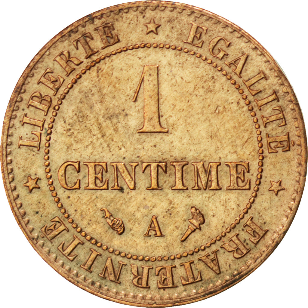 Coin, France, Cérès, Centime, 1897, Paris, AU(50-53), Bronze, KM:826.1