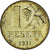 Espagne, Rubia, Peseta, 1937, TTB+, Bronze-aluminium, KM:755