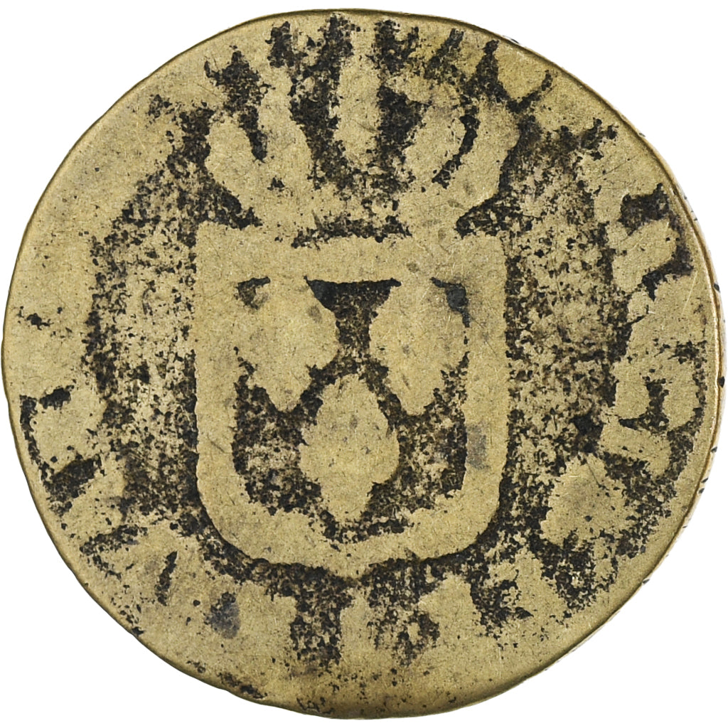 France, Louis XVI, 1/2 Sol, Faux d'époque, B+, Cuivre, Gadoury:349, KM:586