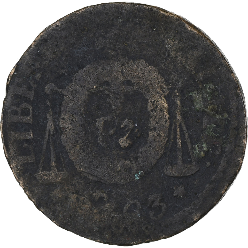 Frankrijk, Sol à la balance Française, 1793, Metz, Contemporary forgery, ZG+