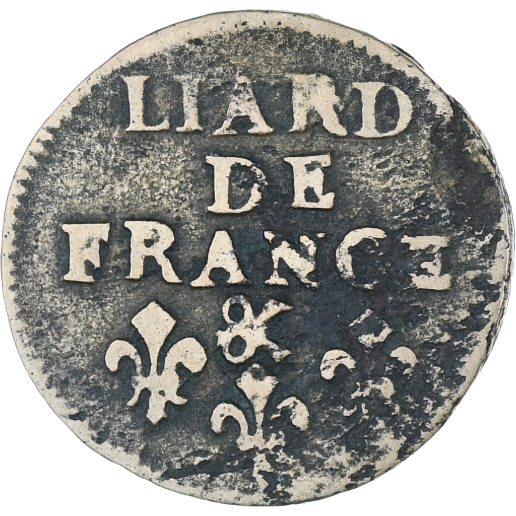 France, Louis XIV, Liard, 1699, Aix-en-Provence, VF(20-25), Copper, Gadoury:81