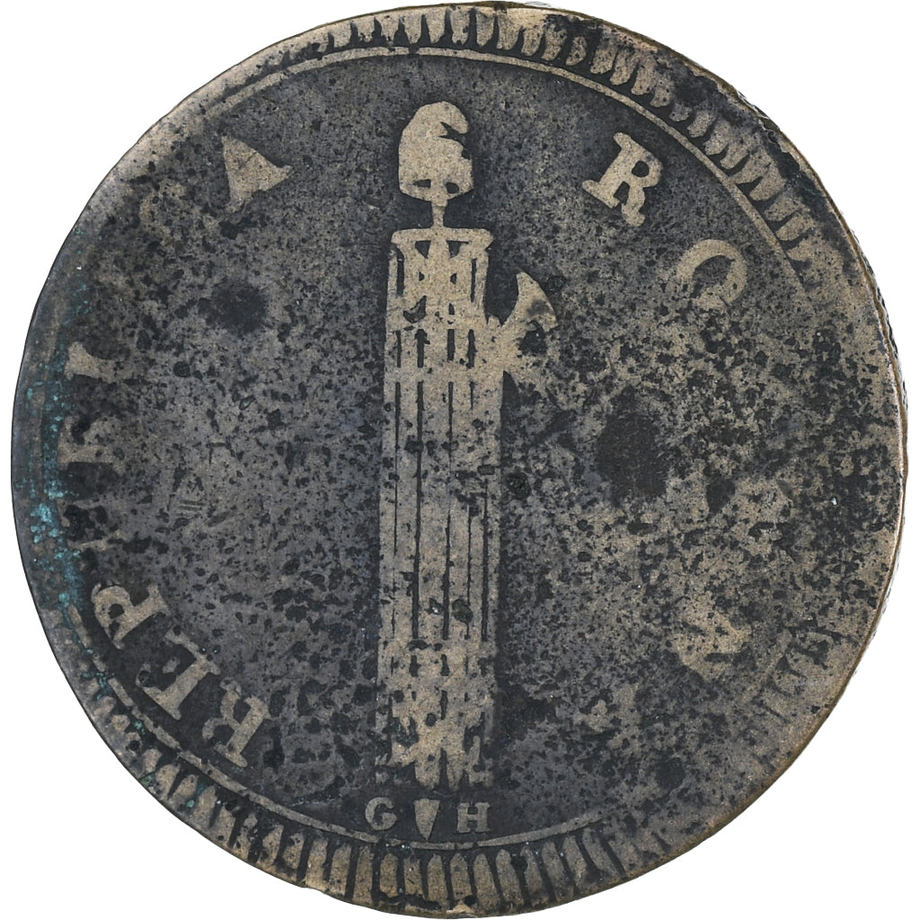 Italiaanse staten, ROMAN REPUBLIC-PERUGIA, 2 Baiocchi, Perugia, ZG+, Koper