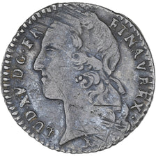 Francia, Louis XV, 1/10 Écu au bandeau, 1749, Bordeaux, MB+, Argento, KM:511