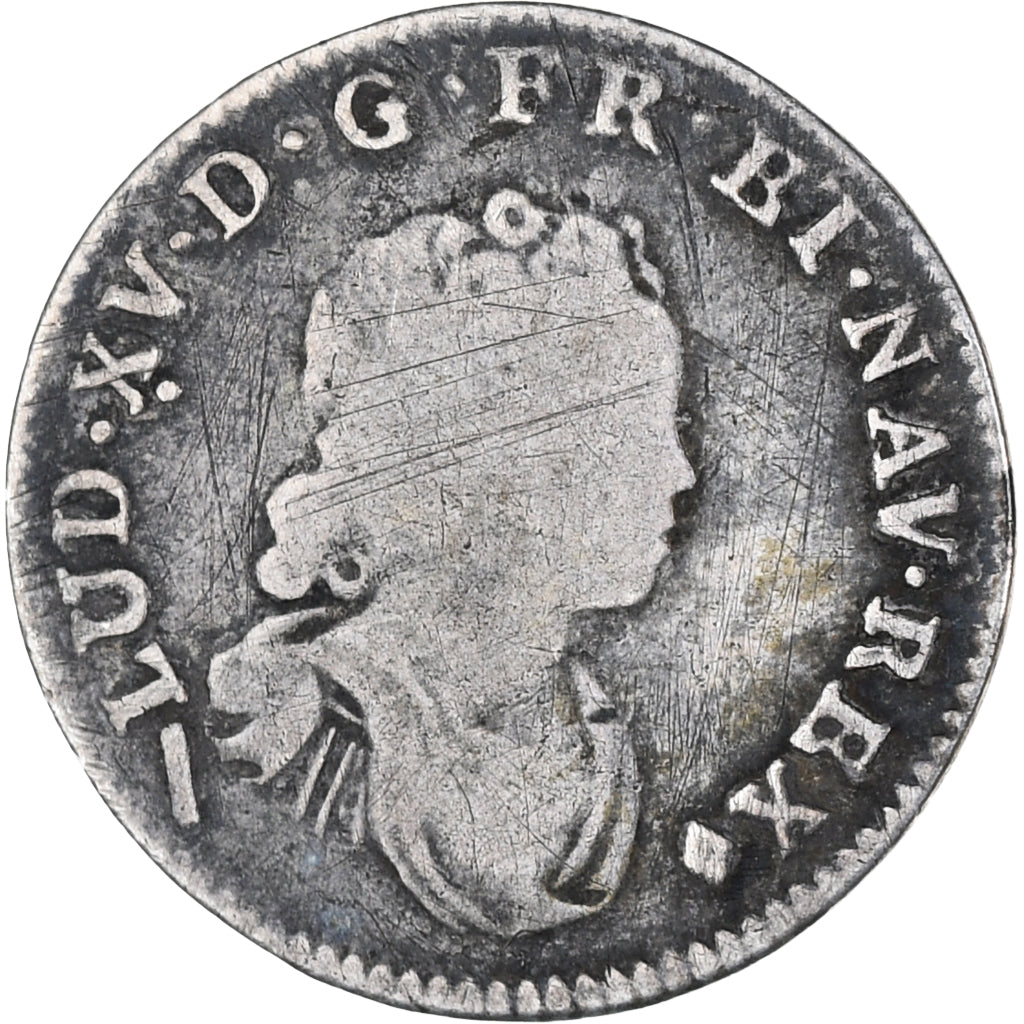 France, Louis XV, 1/10 Écu vertugadin, 1718, Lille, VF(20-25), Silver