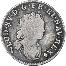 France, Louis XV, 1/10 Écu vertugadin, 1718, Lille, VF(20-25), Silver