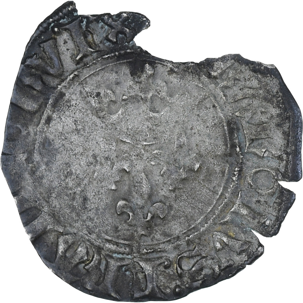 Francia, Charles VI, Gros florette, BC, Vellón, Duplessy:387A