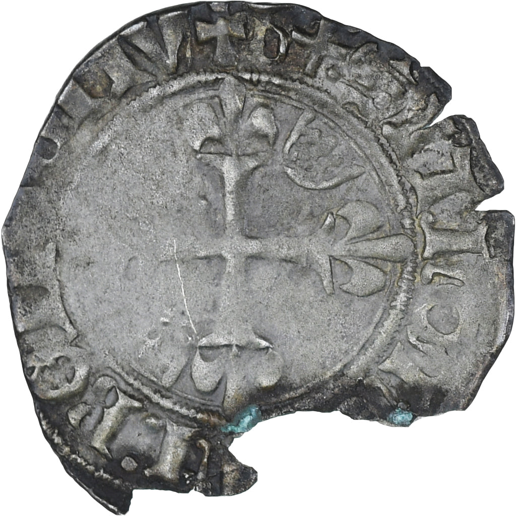 Francia, Charles VI, Gros florette, BC, Vellón, Duplessy:387A