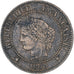France, Cérès, 2 Centimes, 1890, Paris, EF(40-45), Bronze, KM:827.1