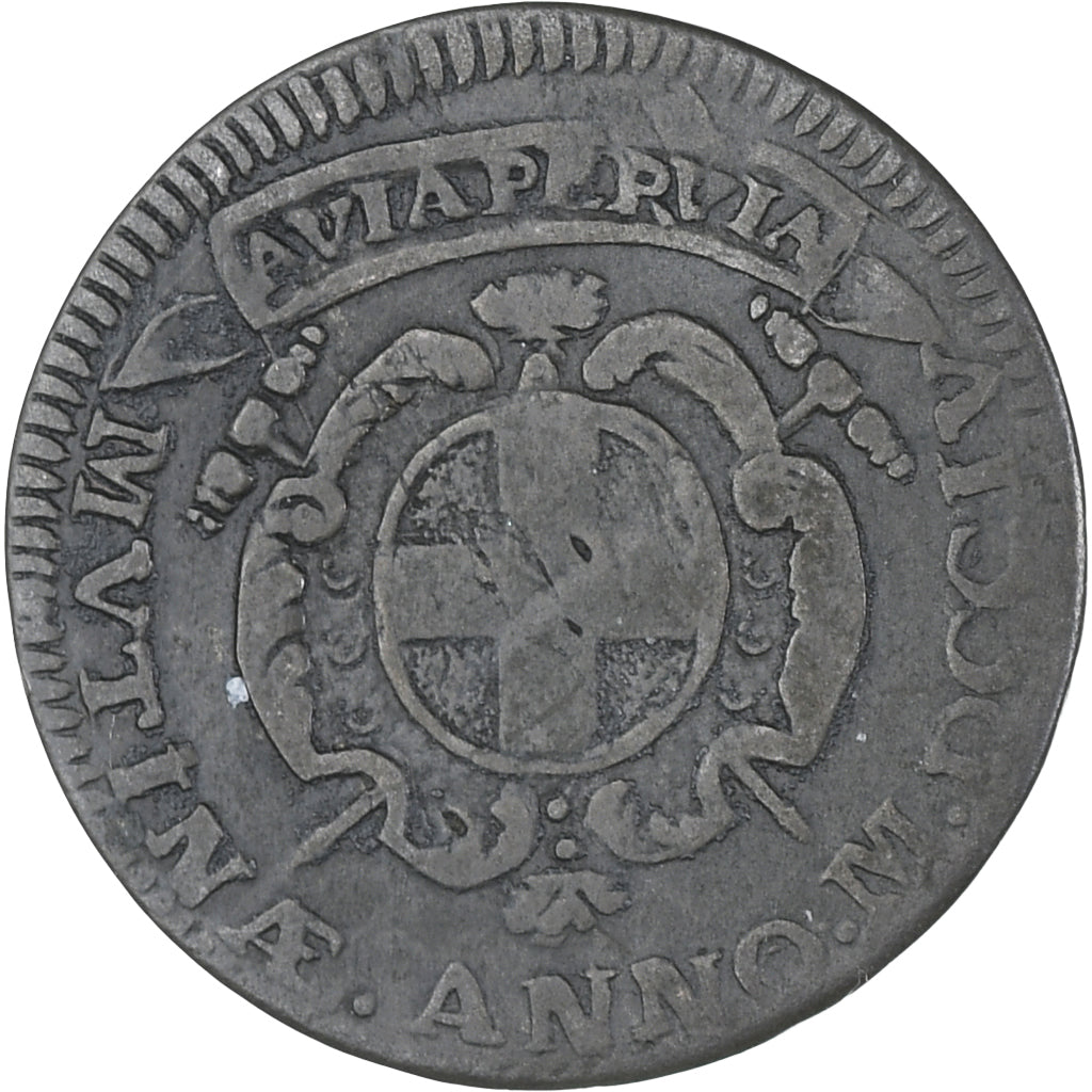 Italie, Piémont, Louis XIV, 1/2 Livre, 1704, Modène, TB+, Billon, Duplessy:1621