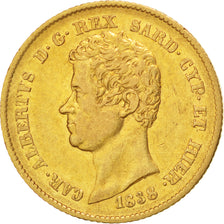 Moneta, STATI ITALIANI, SARDINIA, Carlo Alberto, 20 Lire, 1838, Torino, BB+