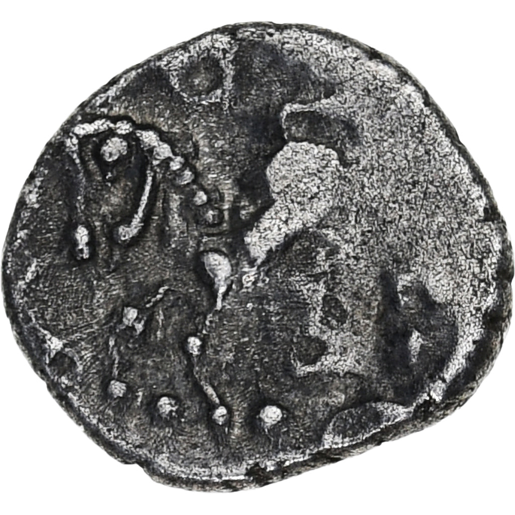 Aedui, Denier à la tête casquée, 80-50 BC, EF(40-45), Silver, Latour:5138