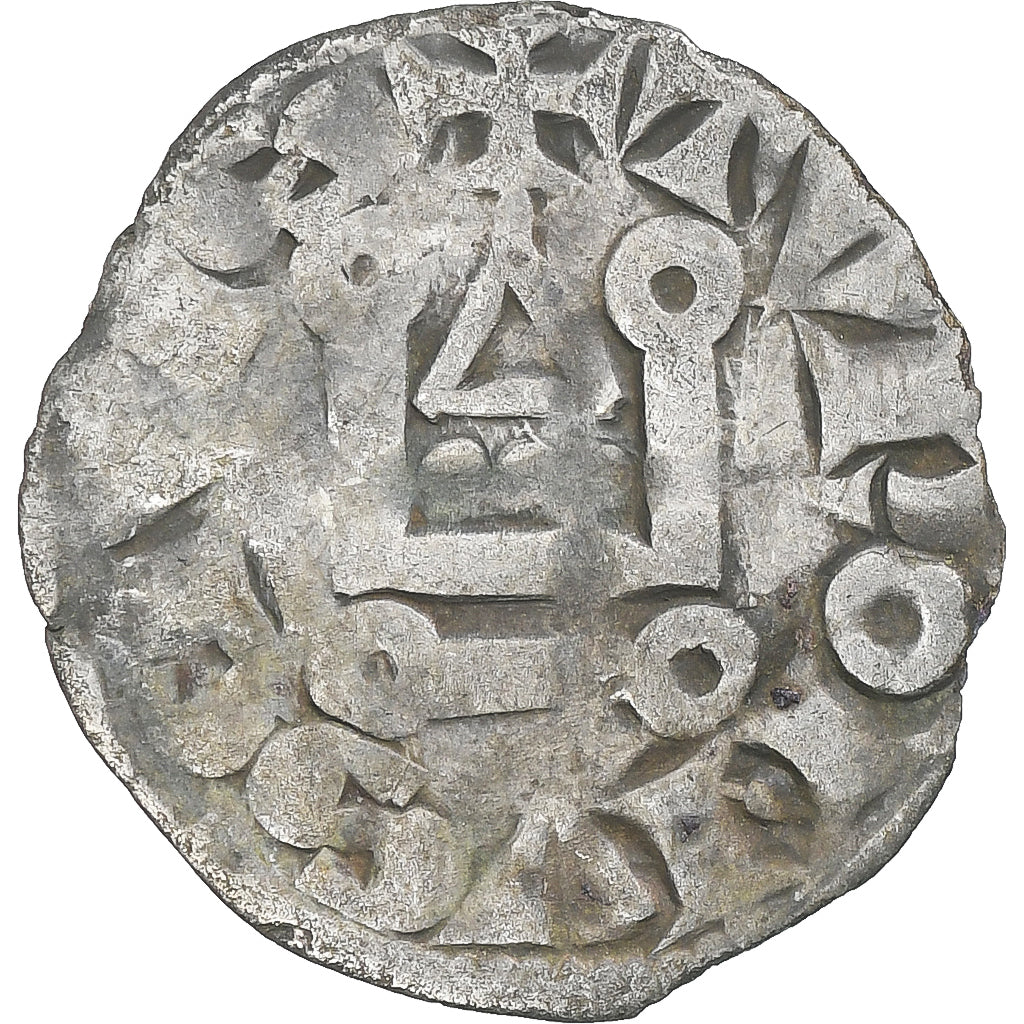 Francia, Louis IX, Denier Tournois, 1245-1270, MB+, Biglione, Duplessy:193