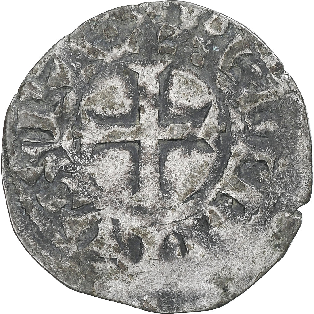 France, Philippe II, Denier Tournois, Saint-Martin de Tours, F(12-15), Billon