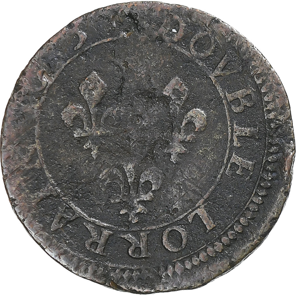 Frankrijk, LORRAINE, Louis XIII, Double Lorrain, 1633, Stenay, FR, Koper