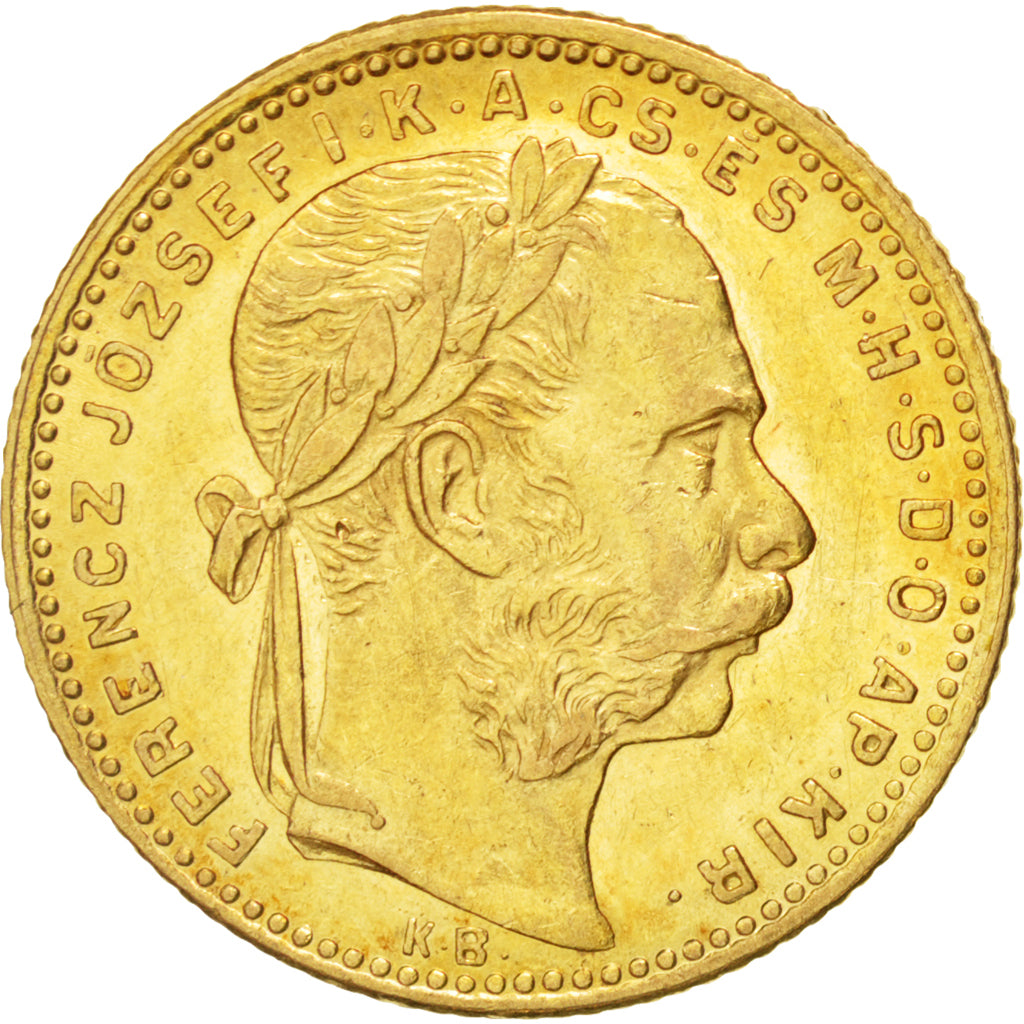 Coin, Hungary, Franz Joseph I, 8 Forint 20 Francs, 1884, Kormoczbanya