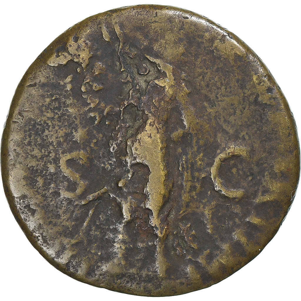 Trajan, As, 98-117, Rome, VG(8-10), Brązowy