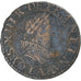 France, Louis XIII, Double Tournois, 1630, Paris, TB+, Cuivre, CGKL:394
