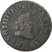 Francja, Henri IV, Double Tournois, 1608, Lyon, VF(20-25), Miedź, Gadoury:538