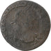 France, Louis XIII, Double Tournois, 1638, Fleurs, VF(20-25), Copper, Gadoury:11