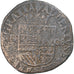 Spanish Netherlands, Albert & Isabella, Liard, 1608, Anvers, VF(20-25), Copper