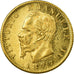 Coin, Italy, Vittorio Emanuele II, 20 Lire, 1877, Rome, MS(60-62), Gold, KM:10.2
