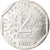 França, 2 Francs, Semeuse, 1991, Monnaie de Paris, BU, Níquel, MS(63)