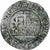 França, Henry VI, Blanc aux Écus, 1422-1453, Auxerre, EF(40-45), Lingote